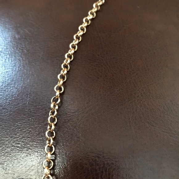 🌷Turquoise and gold bib necklace - Picture 5 of 6